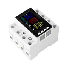 Wi-Fi лічильник електроенергії трифазний 220В 80А DIN, захист, KWS-306WF