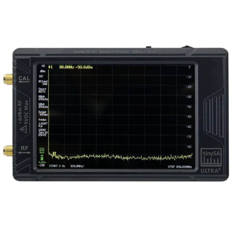 Анализатор спектра 100кГц-7.3ГГц генератор сигналов TinySA Ultra Plus ZS-407