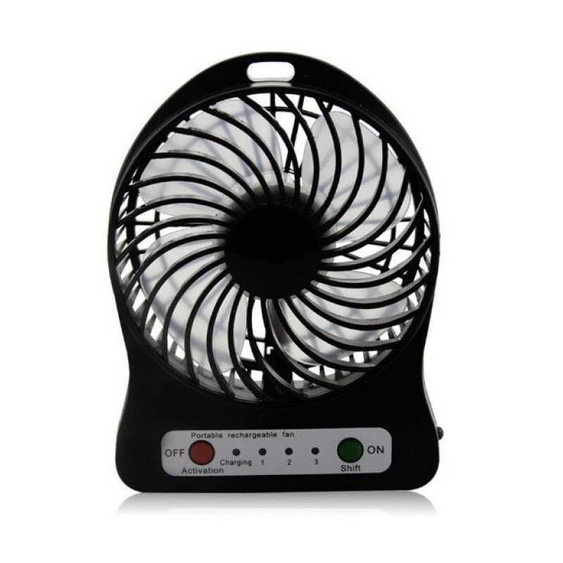 Міні вентилятор mini fan XSFS-01 з акумулятором 18650 Black