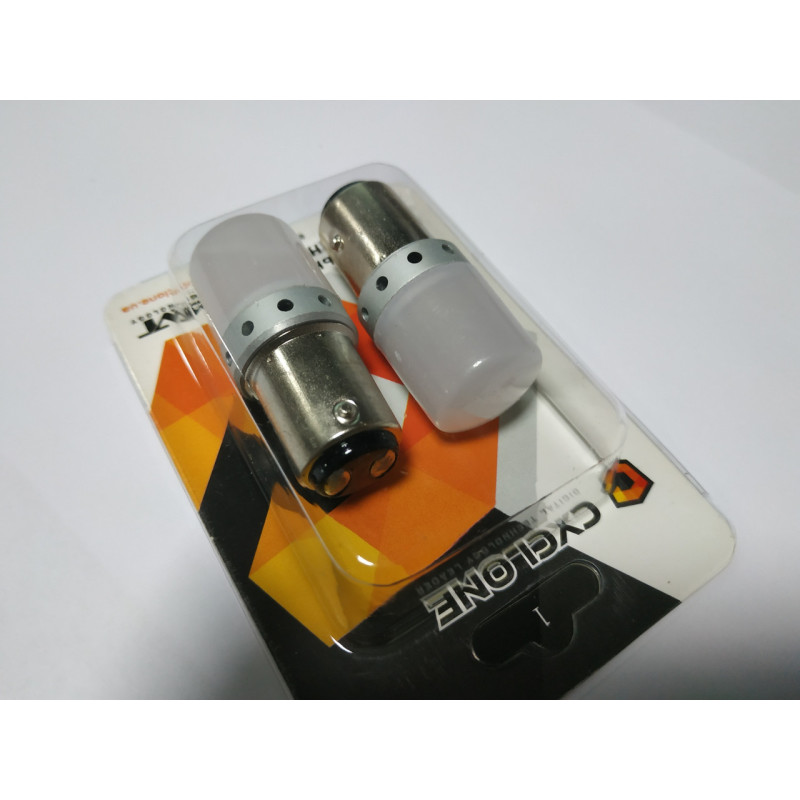 2шт. Лампочка 12-24V с больш. цок. 9LED 2-х конт. S25-070 3030-9 600Lumen