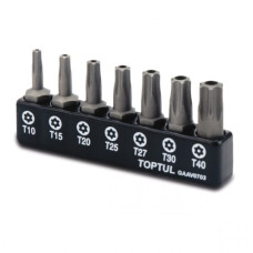 Набір біт 7ін. TORX T10-T40 1/4" з отвіром GAAV0703 Toptul