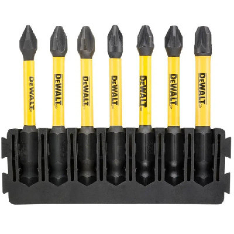 Набор бит DeWALT в касете для Tough Case, FlexTorq, L=57 мм, Рh1,Рh2-2шт,Рz1,Рz2-2шт.Рz3 (DT70819)