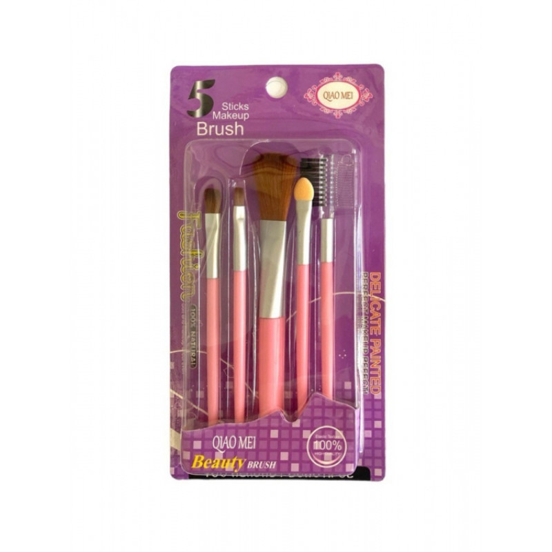 Набор кистей для макияжа Pink 5 шт