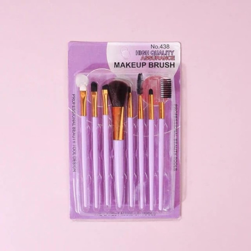 Набор кистей для макияжа Pink 8 шт