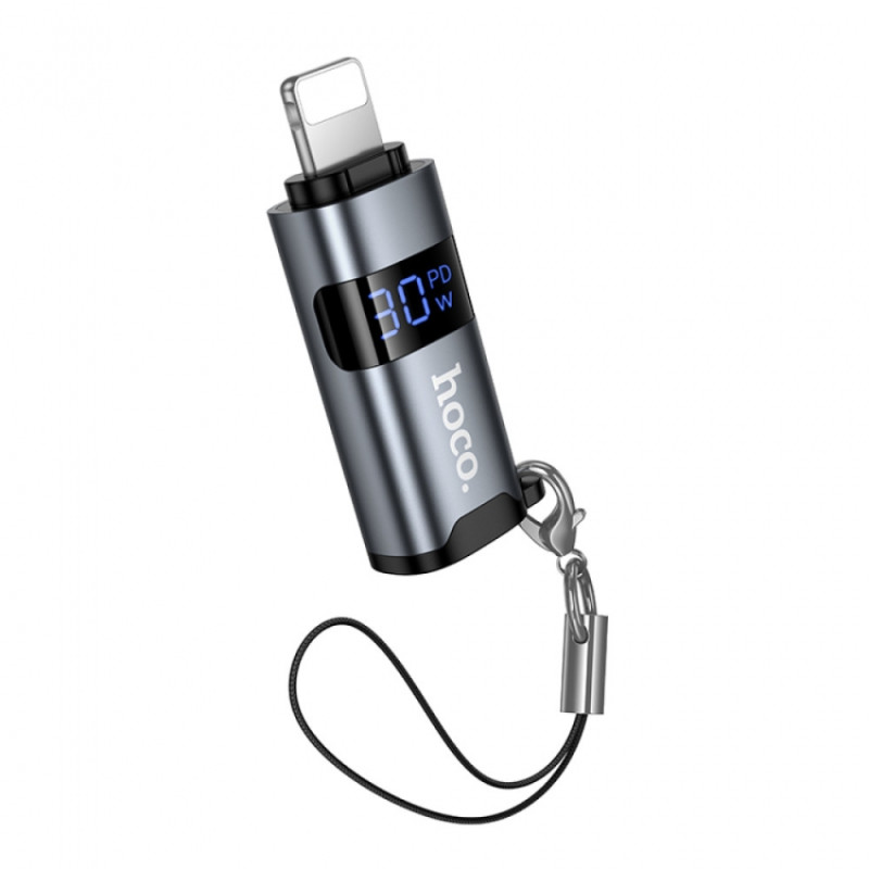Переходник OTG HOCO UA44 Lightning (male) → Type-C (female) — адаптер для iPhone и USB-C устройств