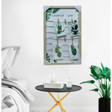 Настенный Мудборд (moodboard) Ежедневник Wanderfull Week для фото 50см