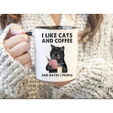 Кружка I like cats and coffee