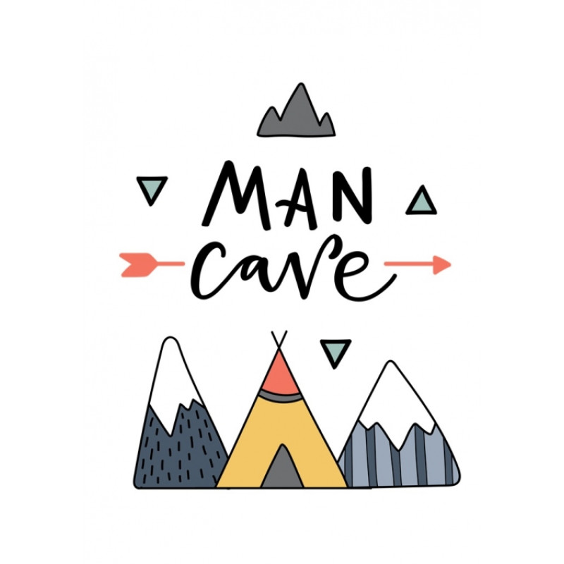 Постер в рамке Man Cave 30х40 см