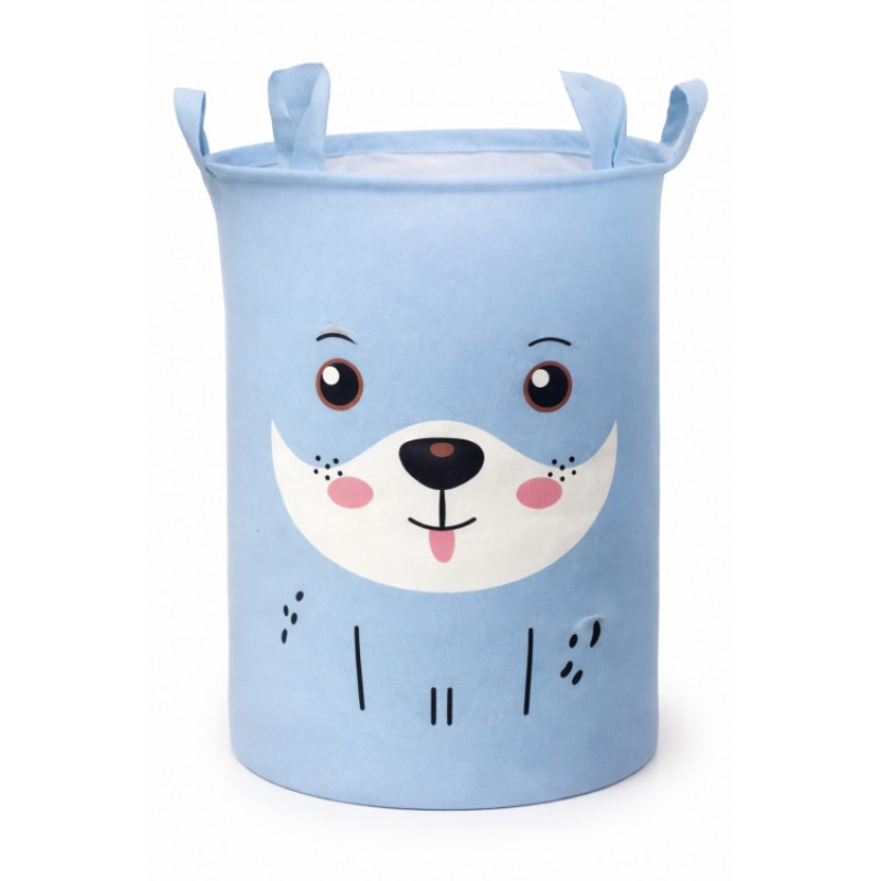 Корзина для Игрушек и Белья 45 на 35 см Голубая
