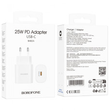 Зарядний пристрій Borofone USB-C блок живлення 25W Power Adapter для Apple/iPad/Samsung