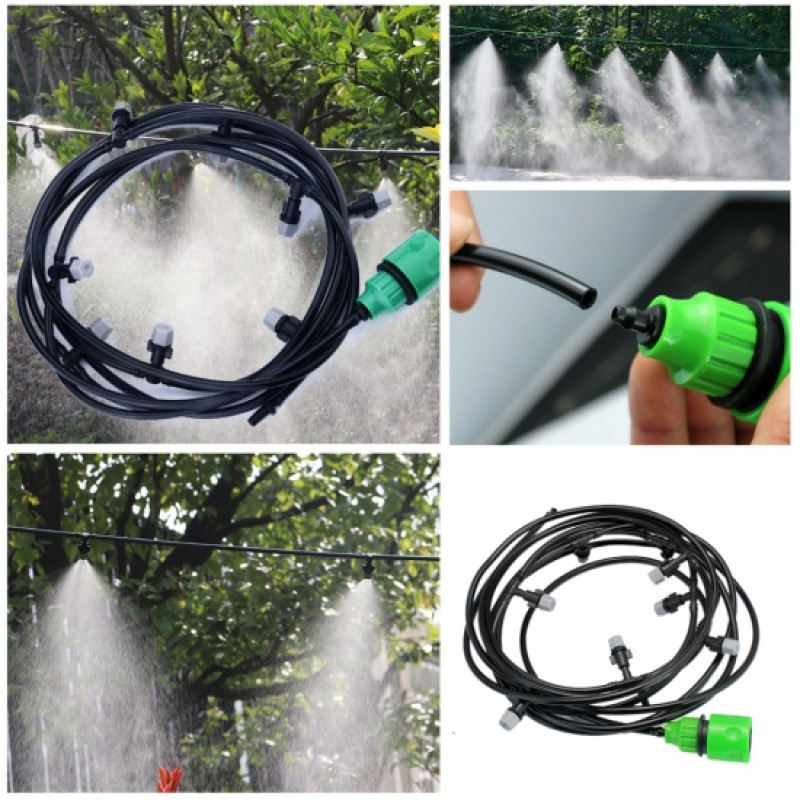 Душ-ороситель воды для террасы и сада туман Patio Mist Cooling kit 10м