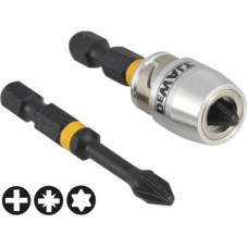 Набор бит DeWALT IMPACT TORSION, ударных, Pz2, L=50 мм, 2 шт.+магнитный держатель (DT70535T)