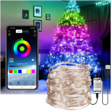Светодиодная гирлянда с Bluetooth и пультом RGB 10м