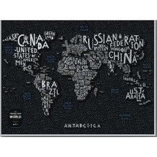 Скретч Карта Світу LETTERS World