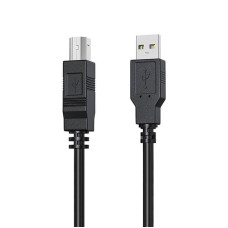 Кабель USB 2.0 AM-BM, 1.0 м, чорний, HP