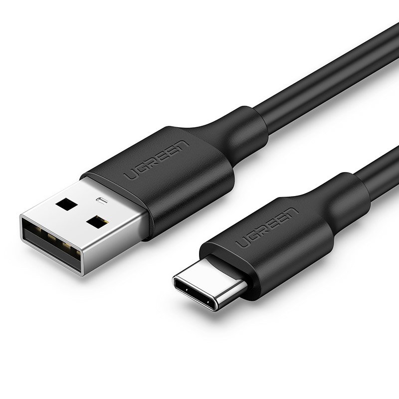 Кабель USB 2.0 AM-Type-C M, 1.5 м, 60W Nickel Plating Чорний, US287 UGREEN