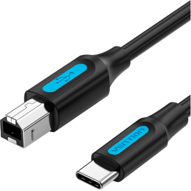 Кабель USB 2.0 Type-C M - USB BM, 2.0 м 2.4А Printer cable Vention