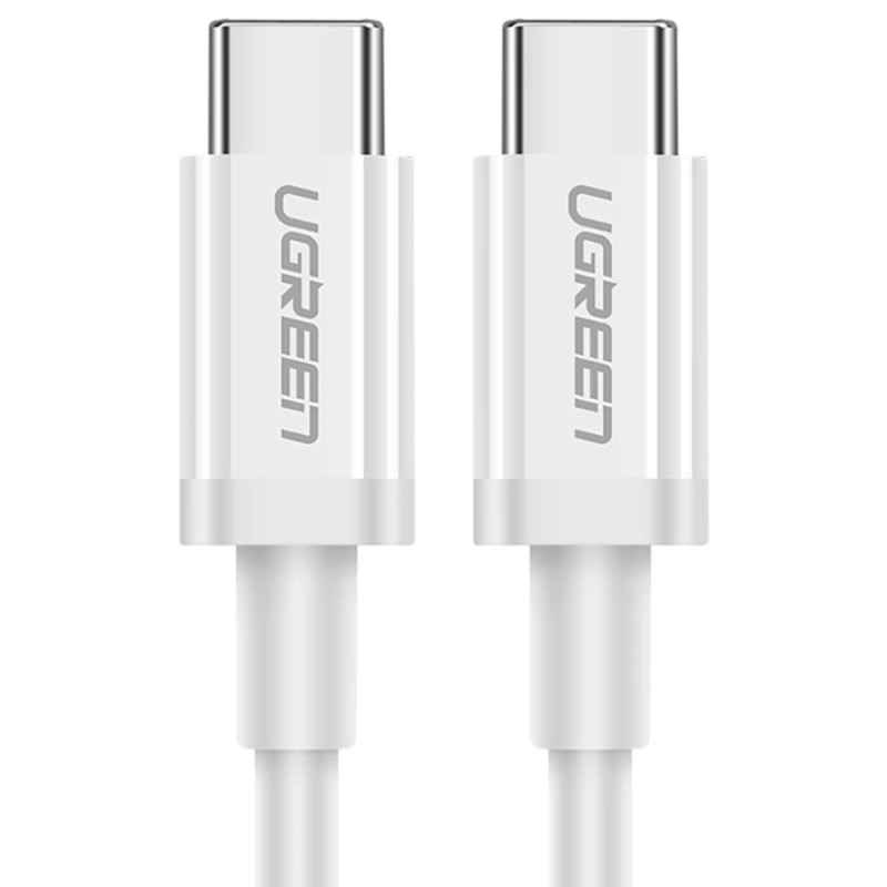 Кабель USB 2.0 Type-C M-M, 1 м, 60W Білий, ABS Cover US264 UGREEN