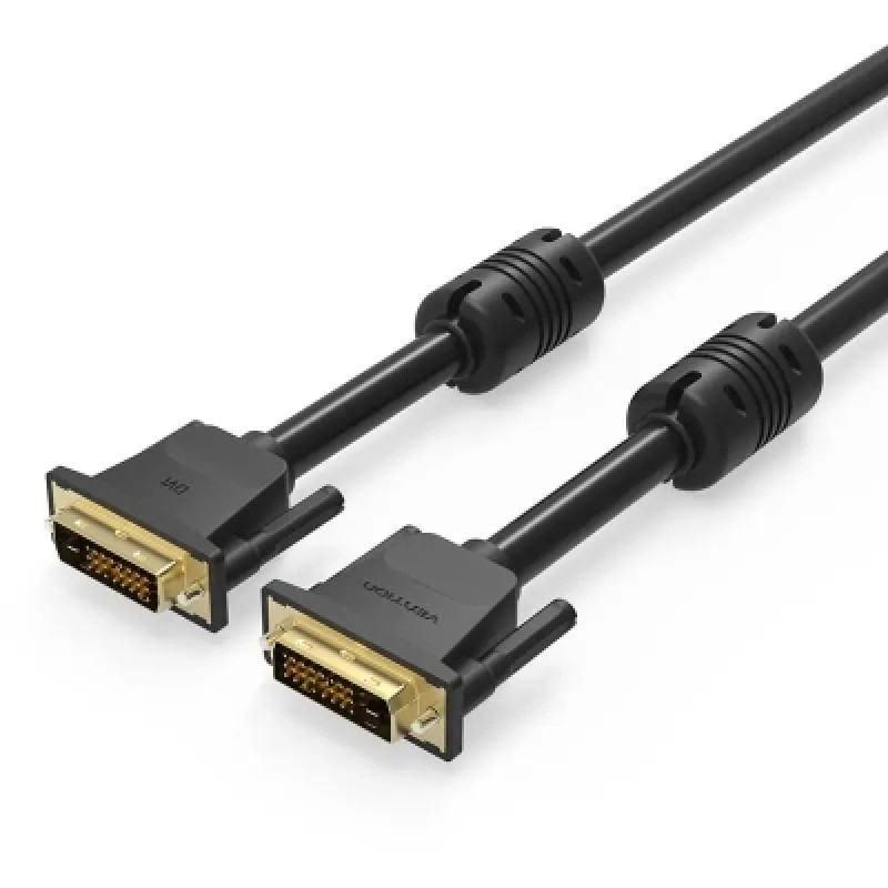 Кабель DVI-D 24M - 24M, 1.5 м, 2K 60Hz Dual Linik Vention