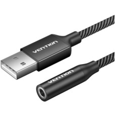 Звукова карта USB AUX jack, TRRS Ear, 0.25 м 96 кГц/24 біт 2-в-1 DSP шумозаглушення Vention