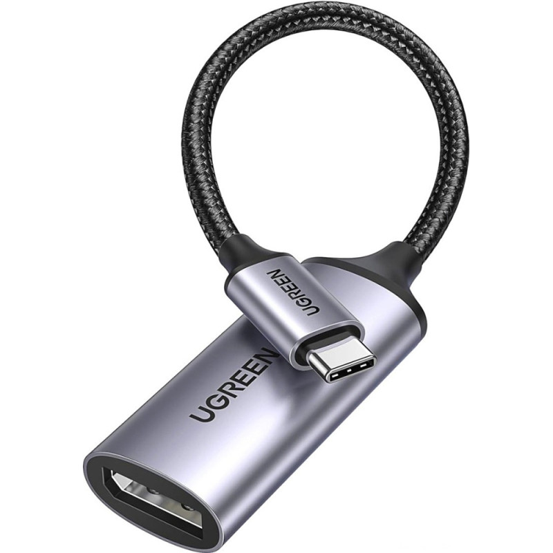 Перехідник USB 2.0 Type-C --> DisplayPort Thunderbolt 4 8k 60hz CM654 Ugreen сірий