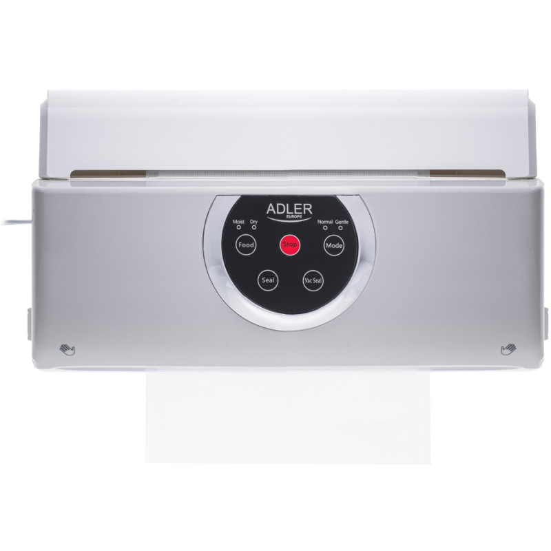 Вакууматор Adler AD 4503 для пакетів,рулонів та контейнерів/ 130Вт/ 30см/ ел. керування/ сірий