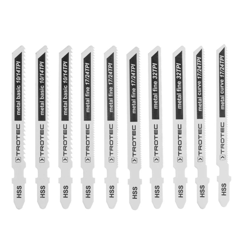 Набор пильных полотен для электролобзика Trotec 10 pieces Metal Set (6215001131)