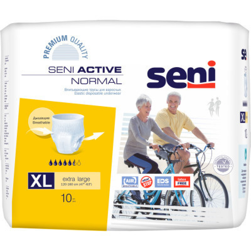 Подгузники для взрослых Seni Active Normal Extra Large 10 шт (5900516693060)