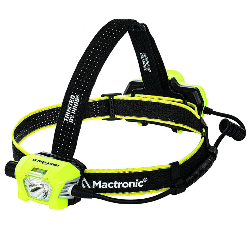 Фонарь налобный Mactronic Ultimo X1000 (1000 Lm) Cool White/Red Type-C Recharg Helmet Kit (PHL0012)