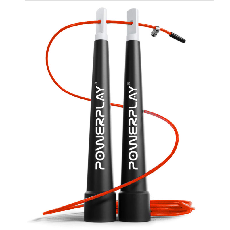Скакалка швидкісна PowerPlay 4202 Ultra Speed Rope Червона (2,9m.)