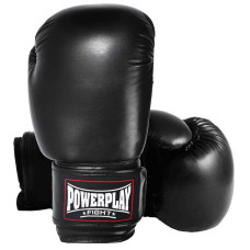 Боксерські рукавиці PowerPlay 3004 Classic Чорні 6 унцій