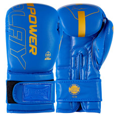 Боксерські рукавиці PowerPlay 3089 Alpha Сині 10 унцій