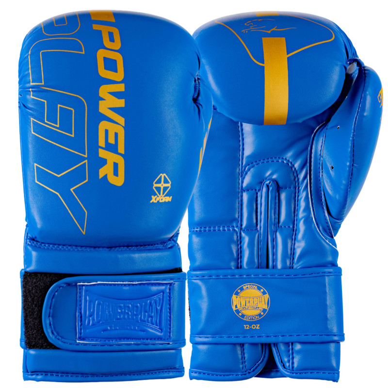 Боксерські рукавиці PowerPlay 3089 Alpha Сині 10 унцій