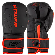 Боксерські рукавиці PowerPlay 3024 Ultra Mat Чорно-Червоні 8 унцій
