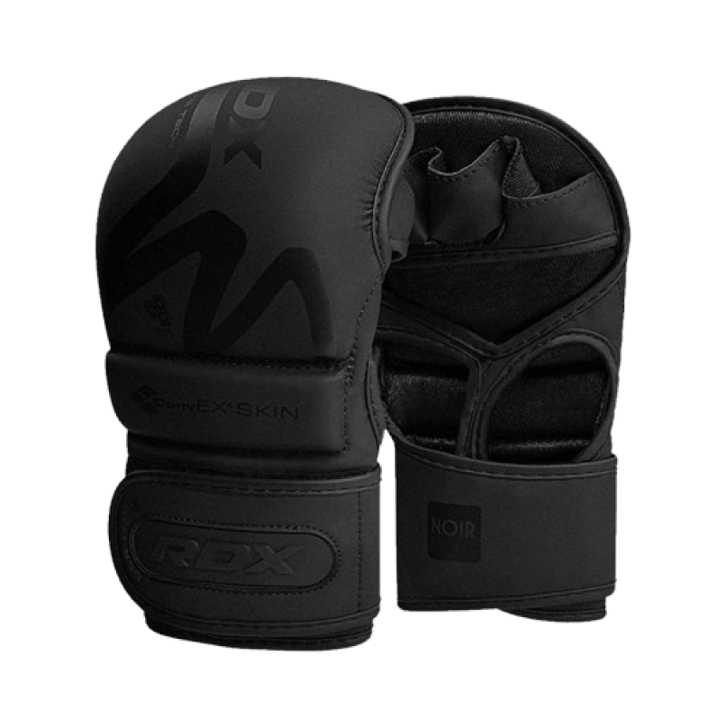 Рукавиці для ММА (Греплінгові рукавички) RDX T15 Noir Inner Matte Black L