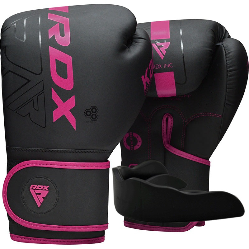 Боксерські рукавиці RDX F6 MATTE PINK-10OZ (капа в комплекті)