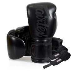 Боксерські рукавиці Fairtex BGV14SB Black 16 унцій (бинти в комплекті)