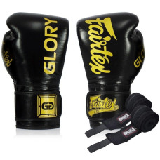 Боксерські рукавиці Fairtex BGVG1 Black 16 унцій (бинти в комплекті)