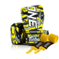 Боксерські рукавиці Fairtex BGV-ONE X STBG (натуральна шкіра) 10 унцій (бинти в комплекті)