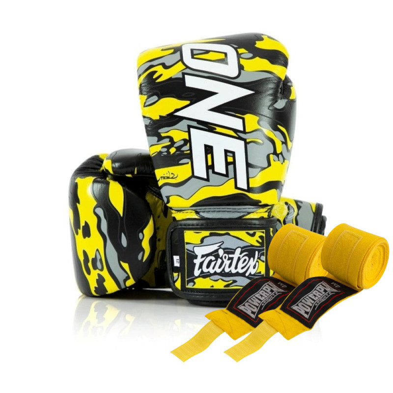 Боксерські рукавиці Fairtex BGV-ONE X STBG (натуральна шкіра) 10 унцій (бинти в комплекті)