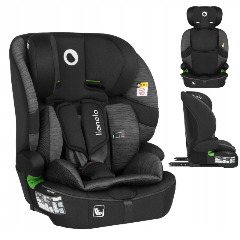Детское автокресло  Lionelo BILLY I-SIZE BLACK GREY