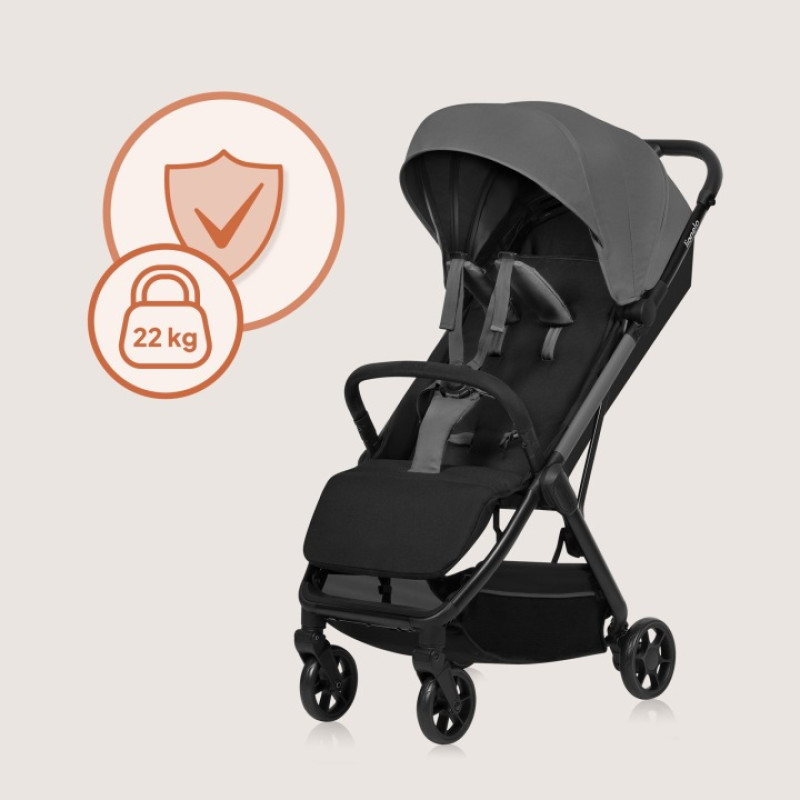 Прогулочная коляска Lionelo JULIE AIR GREY STONE