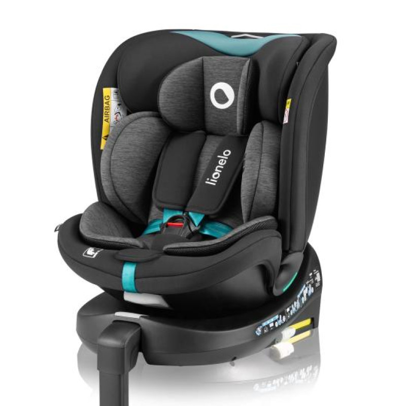 Детское автокресло Lionelo NAVY I-SIZE BLACK TURQUOISE