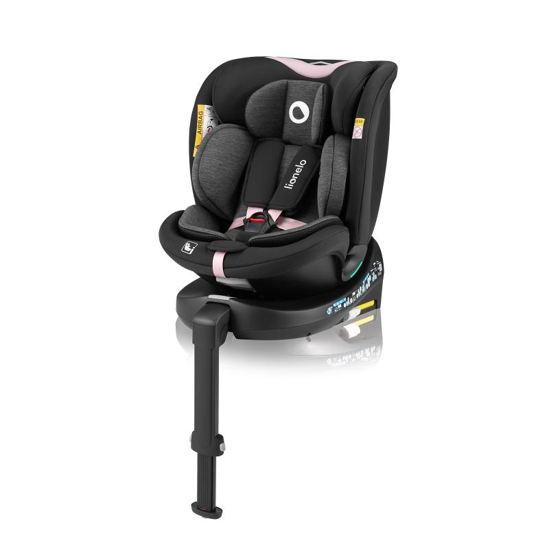 Детское автокресло Lionelo NAVY I-size BLACK PINK