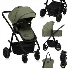 Універсальна коляска 2 в 1 Lionelo AMBER PLUS GREEN FOREST