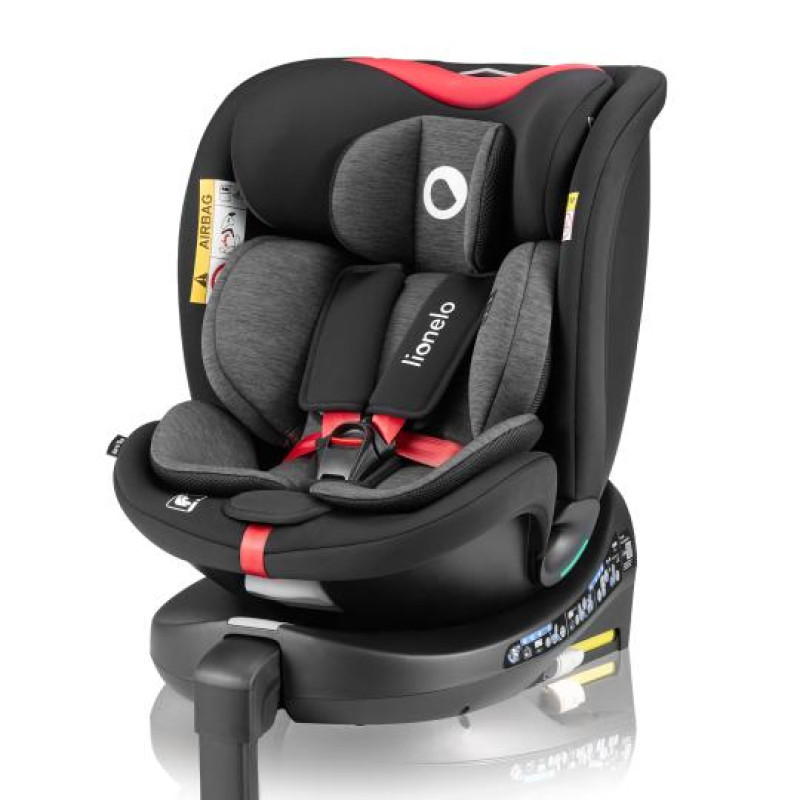 Детское автокресло Lionelo NAVY I-size BLACK RED