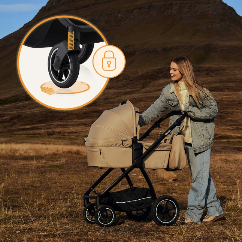 Универсальная коляска 3 в 1 Lionelo MERIL 3IN1 BEIGE SAND