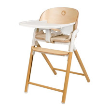 Стілець для годування Lionelo CELIA WHITE NATURAL WOOD