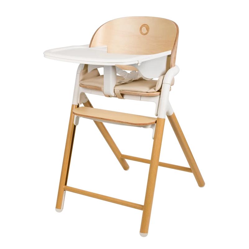 Стілець для годування Lionelo CELIA WHITE NATURAL WOOD