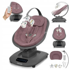 Крісло-гойдалка Lionelo BLOSSOM PINK MAUVE